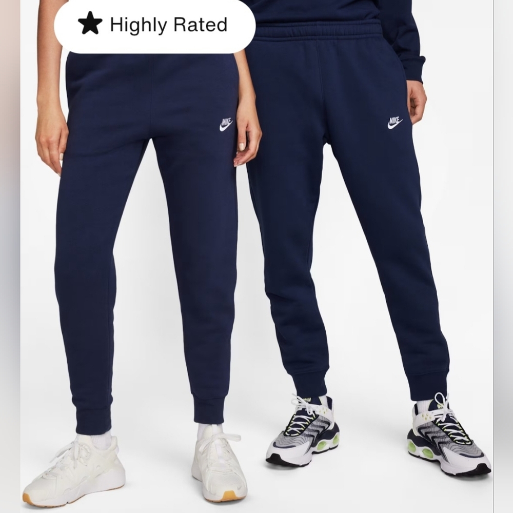 Nike Boys Club Size XL Navy Fleece Joggers. - Picture 2 of 15